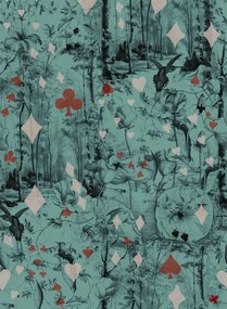 Jean Paul Gaultier Carta da parati Beriba - Celadon