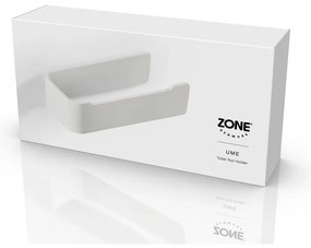 Porta carta igienica da parete bianco in metallo Ume – Zone