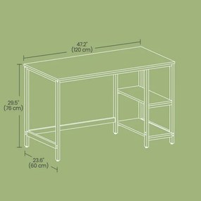 Scrivania SOLEA marrone/nera
