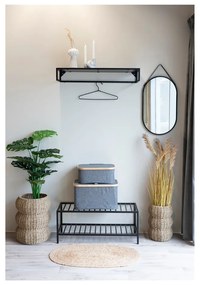 Scarpiera nera in metallo Vita - House Nordic