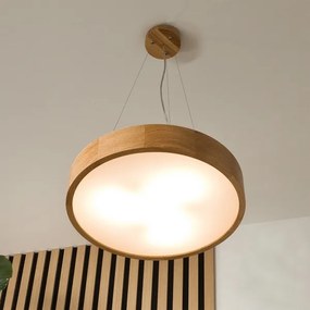 Lampadario a cavo OAK 3xE27/60W/230V rovere Ø 47,5 cm