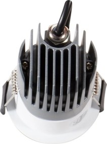Faro LED da Incasso 6W Foro Ø45mm IP65 CCT UGR19 con driver Philips Colore Bianco Variabile CCT