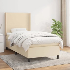 Giroletto A Molle Con Materasso Crema 90x200 Cm İntessuto /