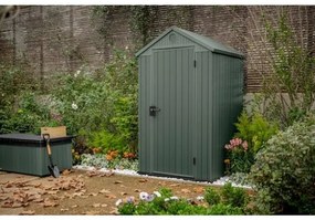 Casetta Da Giardino In Resina 125,8x117x205H Cm Darwin 4x4 Verde Keter