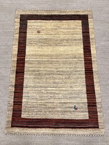 Gabbeh Tappeto persiano 110x160 Beige (Iran) Annodato A Mano