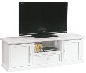 CLAYTON - mobile porta tv in legno massello cm 45 x 160 x 56 h