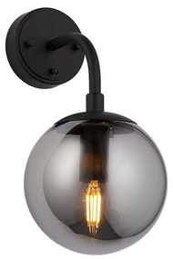 Endon 106664 - Applique ONTARIO 1xE14/7W/230V nero/fumé