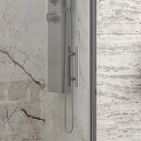 Porta doccia battente con lato fisso 70.5-75.5 cm | KPX4000C - KAMALU