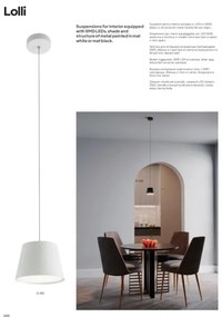 Redo 01-1495 - Lampada a sospensione LED su cavo LOLLI LED/6W/230V Ø 14 cm bianca