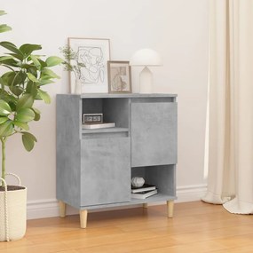 Credenza grigio cemento 60x35x70 cm in legno multistrato