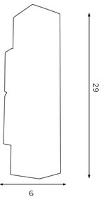 Applique WALL 2xGU10/8W/230V bianco