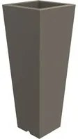 Vaso 34x86 cm in Resina Arkema Quadro 86 Dove Grey