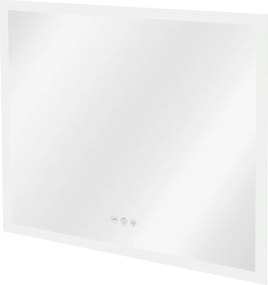 Specchio con illuminazione integrata bagno rettangolare SENSEA L 80 x H 70 x P 2.9 cm trasparente