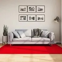 Tappeto a Pelo Corto HUARTE Morbido e Lavabile Rosso 140x200cmcod mxl 109978