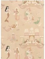 Majvillan Tapete Mermaid Reef - Sandy Beige