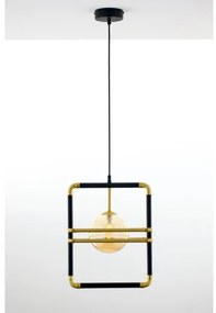 Jupiter 2025 - Lampadario a sospensione con filo FIORI 1xG9/10W/230V nero/oro/beige