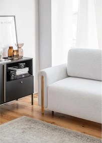 Divano grigio allungabile/con contenitore e rivestimento in bouclé 244 cm Arcadova – ELTAP