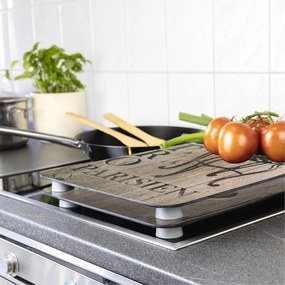 Set di 2 coperchi in vetro per fornello Bistrot, 52 x 30 cm Café - Wenko