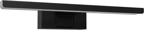 Lampada LED da Specchio 30cm Nera 6W IP54 Tripla Installazione Colore Bianco Naturale 4.000K
