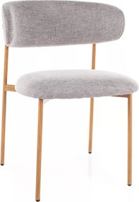 Sedia Elton D Brego grigia / rovere – 56x46x80 cm