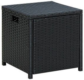 Set Divani da Giardino 6 pz con Cuscini in Polyrattan Nero