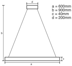 Lampadario a sospensione con filo LED dimmerabile LED/42W/230V 3000-6500K + telecomando