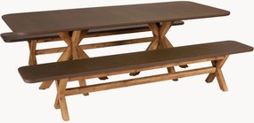 Set di mobili da giardino con gambe in legno di acacia Macabane, set da 3