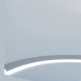 Cornice Pitturabile Curva Flessibile da Parete per Strisce LED - 2m Variante Lunghezza 2 Metri