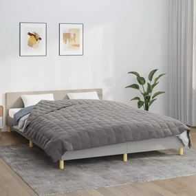 Coperta Ponderata Grigia 200x200 Cm 13 Kg Tessuto /