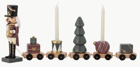 Trenino decorativo natalizio in legno di faggio Vadim