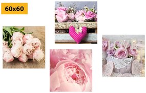 Set di quadri – Fiori in stile vintage