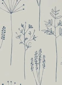 Gräser Tapete Stipa von Scion - Denim