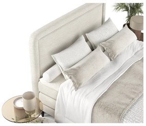 Letto boxspring crema 160x200 cm Dove - Maison de Rêve