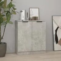 Credenza Grigio Cemento 60x30x70 cm in Legno Multistrato 811065