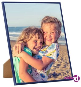 vidaXL Cornici Foto Collage 3 pz per Tavolo Blu 20x20 cm in MDF