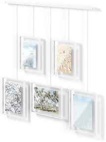 Cornici da parete in metallo bianco in set da 5 66x69 cm Exhibit - Umbra