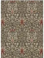 Morris & Co Carta da parati Snakeshead - Charcoal/ Spice