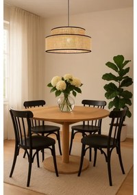 Lampadario a sospensione con filo BOHO 1xE27/60W/230V diametro 40 cm beige