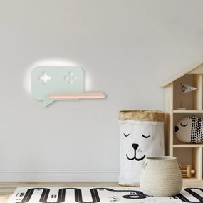 Applique LED per bambini con mensola CONSOLE LED/5W/230V verde