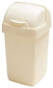 Cestino Roll Top crema, 22,5 x 23 x 42,5 cm - Addis