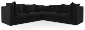 Divano angolare nero Manao – Makamii