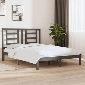 Giroletto Grigio İn Massello Di Pino 150x200 Cm King Size /