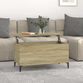 Tavolino Salotto Rovere Sonoma 90x44,5x45 Cm Legno Multistrato /
