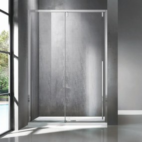 Porta doccia 130cm scorrevole vetro 8mm altezza 200h | KSA4000 - KAMALU