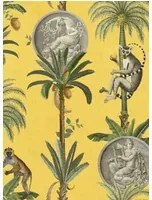 Coordonne Carta da parati Lemurs - Mustard