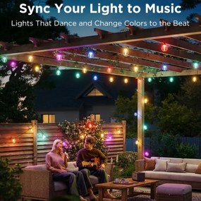 Govee-LED RGBICW Catena decorativa per esterni dimmerabile LED/24W/230V IP67 2700-6500K Wi-Fi