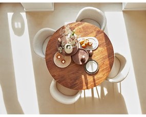 Sedia da pranzo bianca in imbottito Elyna – Light &amp; Living