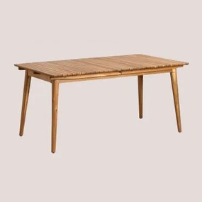Tavolo da giardino allungabile in legno (160-210x90 cm) Tenay Legno - Sklum