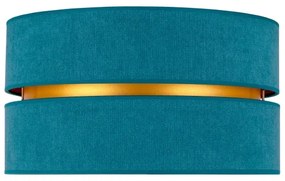 Duolla - Plafoniera DUO 1xE27/40W/230V diametro 40 cm turchese/oro