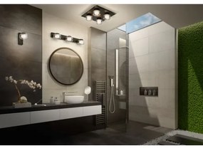 Osram -LED Plafoniera da bagno ORBIS FLAME 4xLED/5,5W/230V IP44 nera